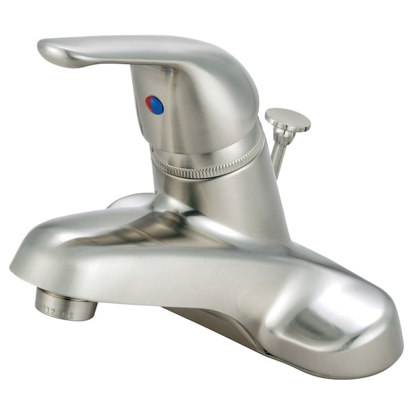 4" Centerset Bathroom Faucet, Brushed Nickel